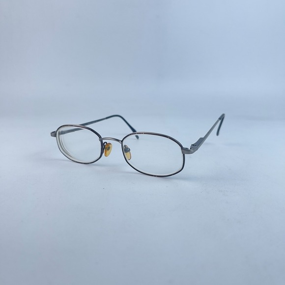 Other - Baron A7057 Men's Eyeglasses Frame Silver Metal Full Rim Rectangle 48-20-140 mm